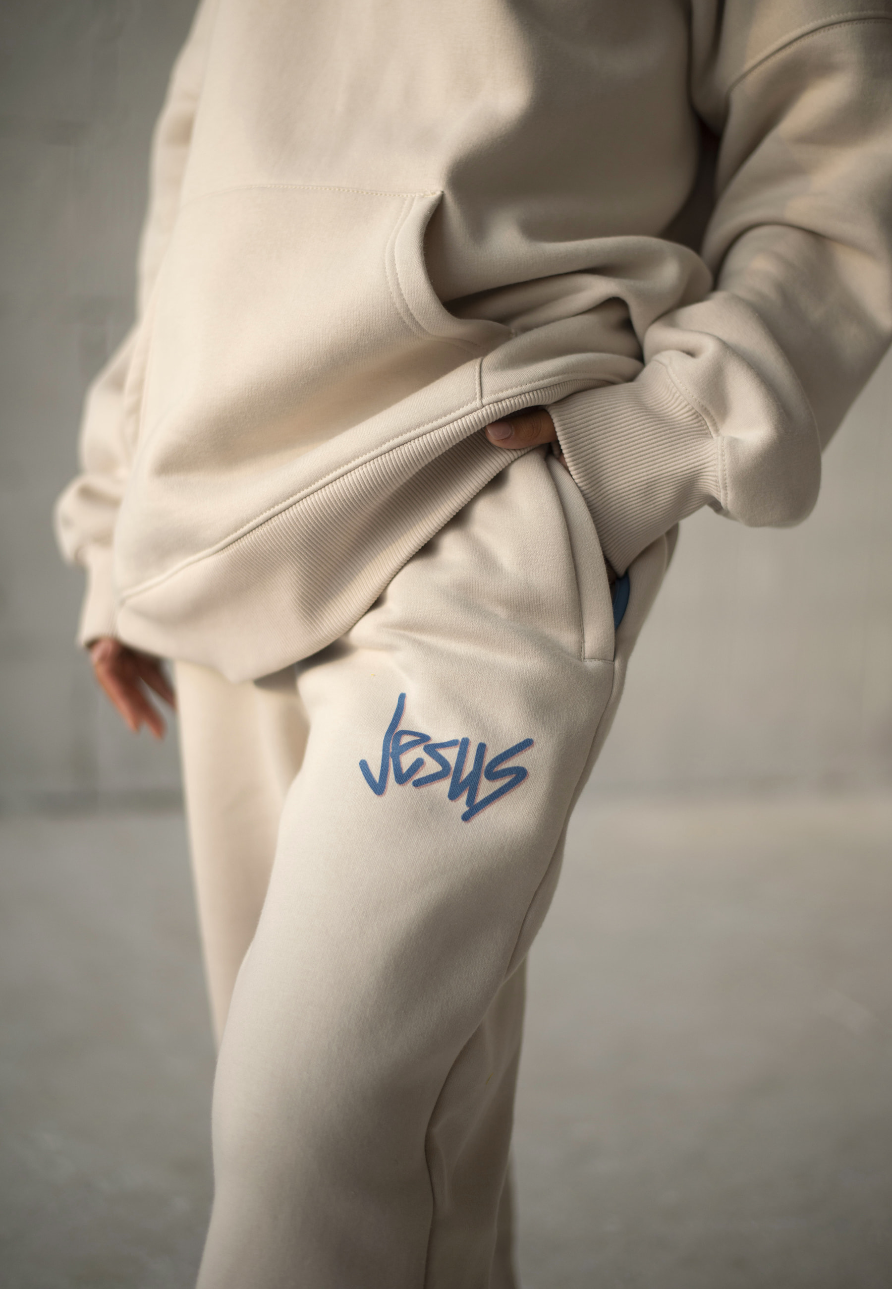 white christian pants