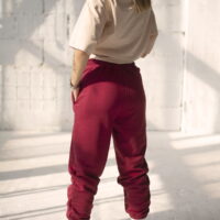 red christian pants