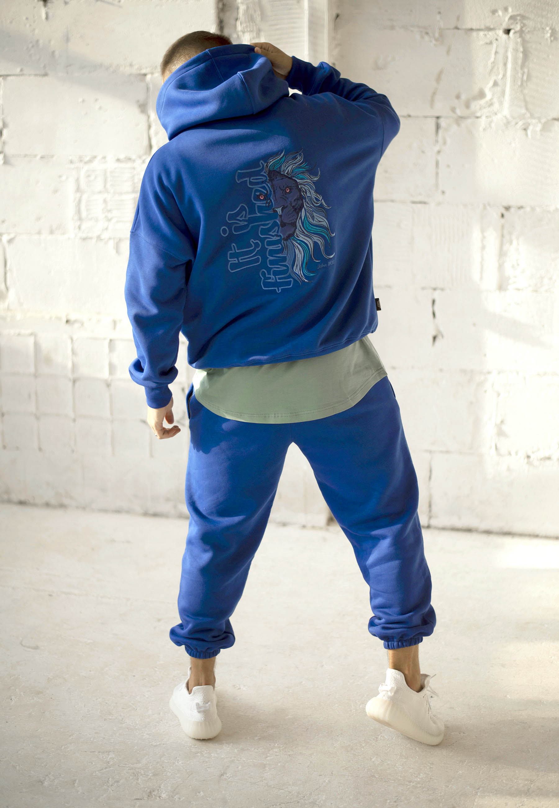 blue christian hoodie