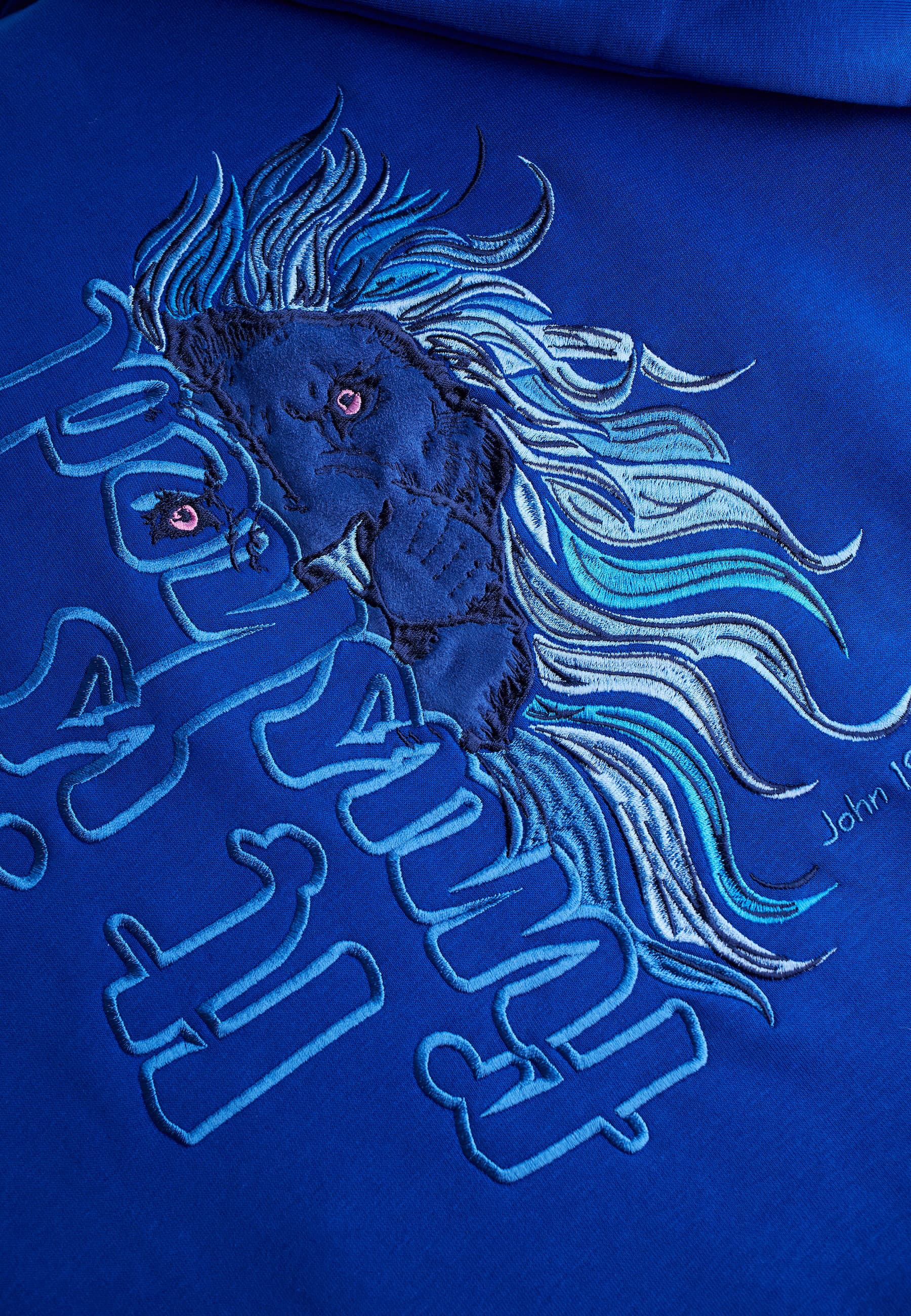 blue christian hoodie